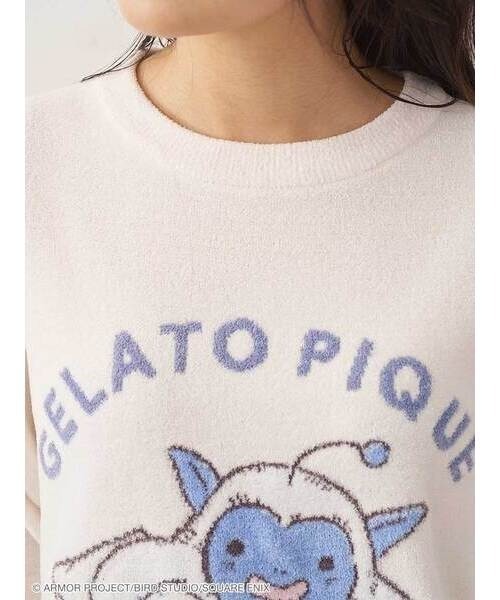 gelato pique(ジェラートピケ)の「【ドラゴンクエスト】【レディース】ジャガード半袖プルオーバー&ショートパンツセット(ルームウェア/パジャマ・レディース・ピンク/オフホワイト/ベージュ・F)」の4枚目の写真