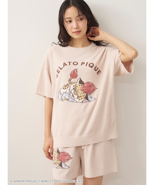 gelato pique(ジェラートピケ)の「【ドラゴンクエスト】【レディース】ジャガード半袖プルオーバー&ショートパンツセット(ルームウェア/パジャマ・レディース・ピンク/オフホワイト/ベージュ・F)」の17枚目の写真