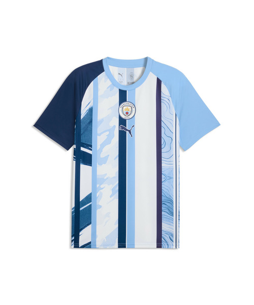 PUMA(プーマ)の「PUMA プーマ メンズ 2026-27 マンチェスターシティ FC プレマッチ 半袖 シャツ(Tシャツ/カットソー・メンズ・ブラック/ホワイト系その他・X-LARGE/SMALL/MEDIUM/LARGE)」の8枚目の写真