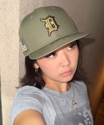 NEW ERA(�j���[�G��)�̃j���[�G���yNEW ERA�z- �f�g���C�g�E�^�C�K�[�X �L���b�v Detroit Tigers 59FIFTY ON-FIELD MLB 2026 Armed Forces Day NEW OLIVE 14939292�z(�L���b�v)