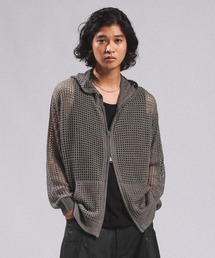 LOOSE MESH ZIP-UP HOODIE/ルーズメッシュZIPパーカー