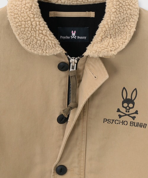 Psycho Bunny(サイコバニー)の「ヴィンテージ ウィップコード N-1 デッキジャケット(ブルゾン・メンズ・キャメル/ブラック・SMALL/MEDIUM/LARGE/X-LARGE)」の10枚目の写真