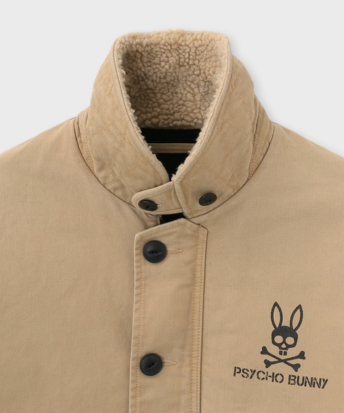 Psycho Bunny(サイコバニー)の「ヴィンテージ ウィップコード N-1 デッキジャケット(ブルゾン・メンズ・キャメル/ブラック・SMALL/MEDIUM/LARGE/X-LARGE)」の11枚目の写真