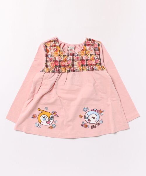 ANPANMAN KIDS COLLECTION(アンパンマンキッズコレクション)の「総柄切替アップリケTシャツ(Tシャツ/カットソー・キッズ・オフホワイト/ピンク・90cm/80cm/110cm/100cm/120cm)」の2枚目の写真
