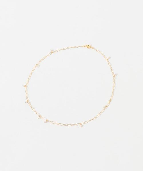 URBAN RESEARCH ROSSO WOMEN(アーバンリサーチ ロッソ)の「LAPUIS SV PETIT STONE NECKLACE(ネックレス・レディース・ホワイト系その他/ブルー系その他・-)」の1枚目の写真