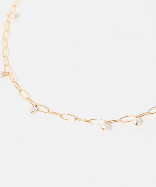 URBAN RESEARCH ROSSO WOMEN(アーバンリサーチ ロッソ)の「LAPUIS SV PETIT STONE NECKLACE(ネックレス・レディース・ホワイト系その他/ブルー系その他・-)」の4枚目の写真