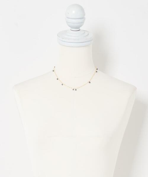 URBAN RESEARCH ROSSO WOMEN(アーバンリサーチ ロッソ)の「LAPUIS SV PETIT STONE NECKLACE(ネックレス・レディース・ホワイト系その他/ブルー系その他・-)」の6枚目の写真