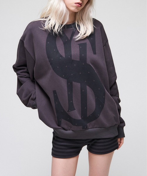 Sourcream(サワークリーム)の「【26AW LOOK掲載品番】【Sourcream】$クルースエット(スウェット・レディース・チャコールグレー/ブラック/グリーン・SMALL/MEDIUM)」の2枚目の写真