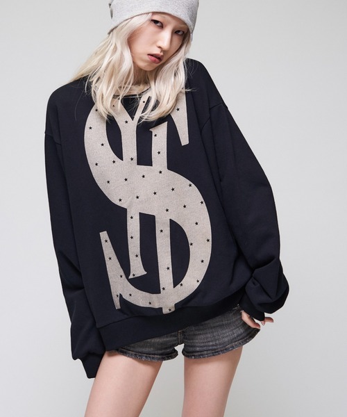 Sourcream(サワークリーム)の「【26AW LOOK掲載品番】【Sourcream】$クルースエット(スウェット・レディース・チャコールグレー/ブラック/グリーン・SMALL/MEDIUM)」の5枚目の写真