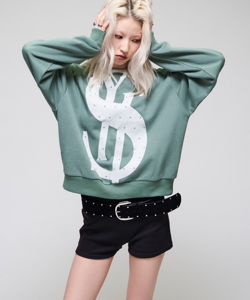 Sourcream(サワークリーム)の「【26AW LOOK掲載品番】【Sourcream】$クルースエット(スウェット・レディース・チャコールグレー/ブラック/グリーン・SMALL/MEDIUM)」の11枚目の写真