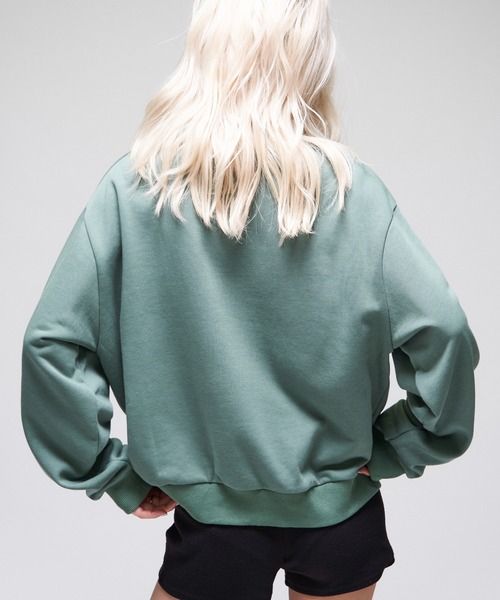 Sourcream(サワークリーム)の「【26AW LOOK掲載品番】【Sourcream】$クルースエット(スウェット・レディース・チャコールグレー/ブラック/グリーン・SMALL/MEDIUM)」の14枚目の写真