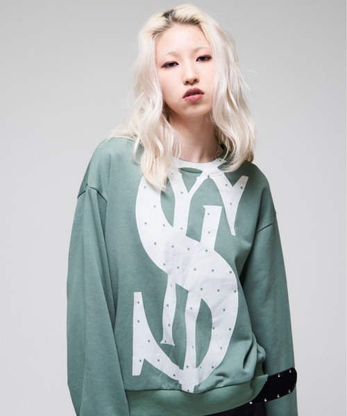Sourcream(サワークリーム)の「【26AW LOOK掲載品番】【Sourcream】$クルースエット(スウェット・レディース・チャコールグレー/ブラック/グリーン・SMALL/MEDIUM)」の15枚目の写真