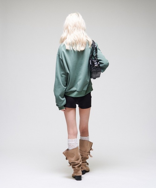 Sourcream(サワークリーム)の「【26AW LOOK掲載品番】【Sourcream】$クルースエット(スウェット・レディース・チャコールグレー/ブラック/グリーン・SMALL/MEDIUM)」の17枚目の写真