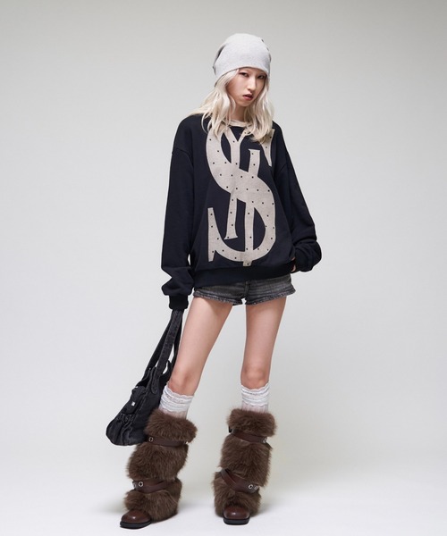 Sourcream(サワークリーム)の「【26AW LOOK掲載品番】【Sourcream】$クルースエット(スウェット・レディース・チャコールグレー/ブラック/グリーン・SMALL/MEDIUM)」の20枚目の写真