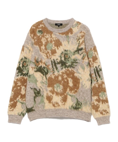 BEAMS HEART（ビームスハート）の「アート シャギー クルーネックニット（ニット/セーター・メンズ・ブラウン/ネイビー・LARGE/MEDIUM/SMALL）」の3枚目の写真