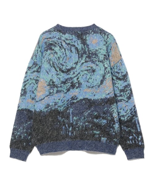 BEAMS HEART（ビームスハート）の「アート シャギー クルーネックニット（ニット/セーター・メンズ・ブラウン/ネイビー・LARGE/MEDIUM/SMALL）」の7枚目の写真