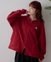 【GEVACO】ワッフル杢ジップパーカー