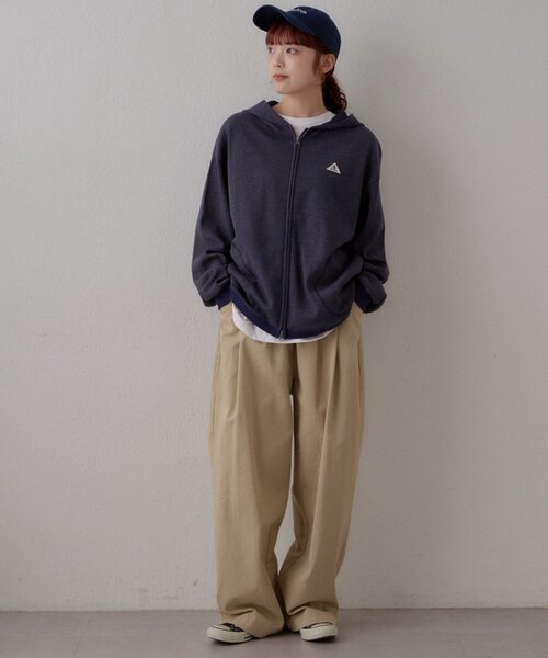 GEVACO(ゲバコ)の「【GEVACO】ワッフル杢ジップパーカー(Tシャツ/カットソー・メンズ・レッド/ネイビー・MEDIUM/LARGE)」の12枚目の写真