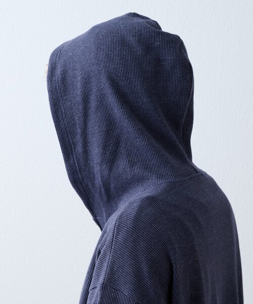 GEVACO(ゲバコ)の「【GEVACO】ワッフル杢ジップパーカー(Tシャツ/カットソー・メンズ・レッド/ネイビー・MEDIUM/LARGE)」の18枚目の写真