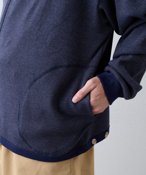 GEVACO(ゲバコ)の「【GEVACO】ワッフル杢ジップパーカー(Tシャツ/カットソー・メンズ・レッド/ネイビー・MEDIUM/LARGE)」の21枚目の写真