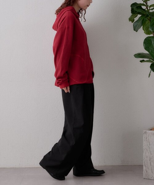GEVACO(ゲバコ)の「【GEVACO】ワッフル杢ジップパーカー(Tシャツ/カットソー・メンズ・レッド/ネイビー・MEDIUM/LARGE)」の6枚目の写真