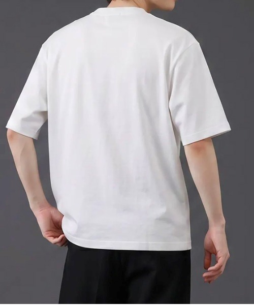 revertical(リバーティカル)の「切り替えデザイン 半袖Tシャツ(Tシャツ/カットソー・メンズ・ブラック/モカ/ホワイト・LARGE/MEDIUM)」の8枚目の写真