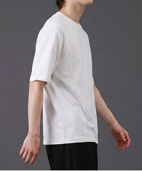 revertical(リバーティカル)の「切り替えデザイン 半袖Tシャツ(Tシャツ/カットソー・メンズ・ブラック/モカ/ホワイト・LARGE/MEDIUM)」の7枚目の写真