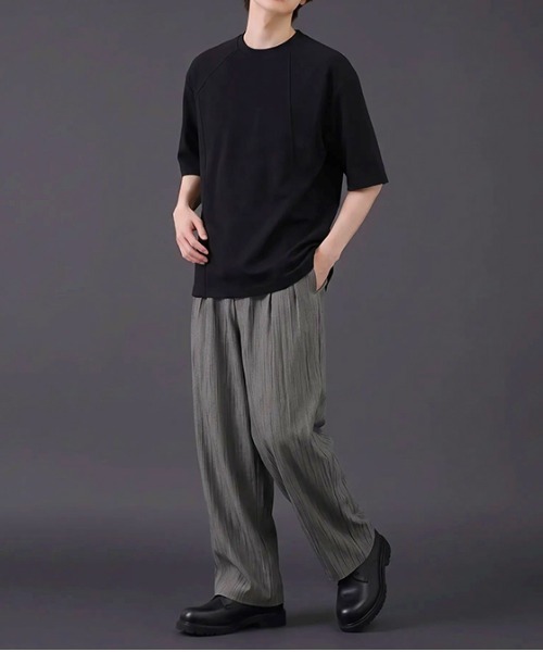 revertical(リバーティカル)の「切り替えデザイン 半袖Tシャツ(Tシャツ/カットソー・メンズ・ブラック/モカ/ホワイト・LARGE/MEDIUM)」の16枚目の写真