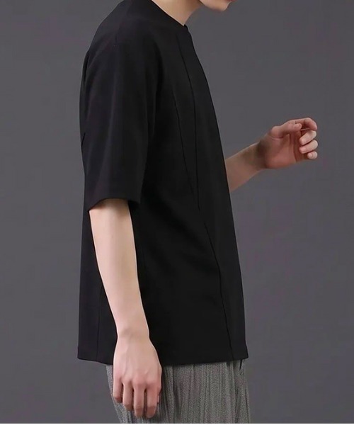 revertical(リバーティカル)の「切り替えデザイン 半袖Tシャツ(Tシャツ/カットソー・メンズ・ブラック/モカ/ホワイト・LARGE/MEDIUM)」の12枚目の写真
