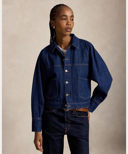 POLO RALPH LAUREN(ポロ ラルフ ローレン)の「シェイプド デニム ジャケット(デニムジャケット・レディース・ブルー・XS/M/S)」の1枚目の写真