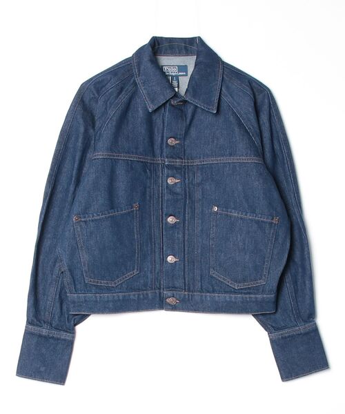 POLO RALPH LAUREN(ポロ ラルフ ローレン)の「シェイプド デニム ジャケット(デニムジャケット・レディース・ブルー・XS/M/S)」の4枚目の写真