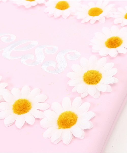 WEGO(ウィゴー)の「WEGO/フラワー刺繍クラッチバッグ(クラッチバッグ・レディース・ホワイト/ピンク/イエロー・FREE)」の8枚目の写真