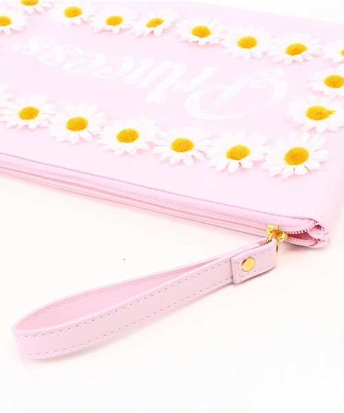 WEGO(ウィゴー)の「WEGO/フラワー刺繍クラッチバッグ(クラッチバッグ・レディース・ホワイト/ピンク/イエロー・FREE)」の9枚目の写真