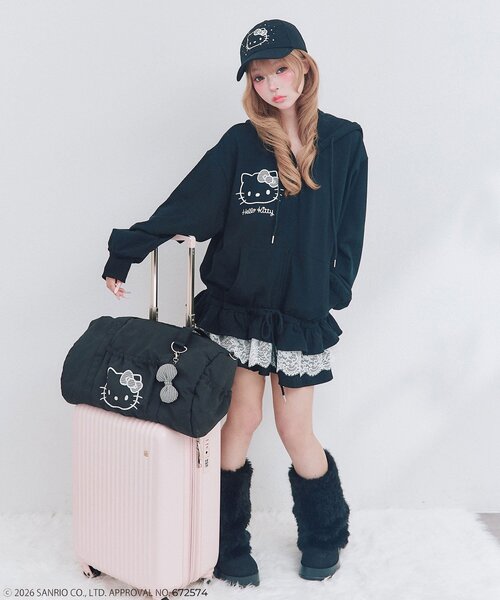 OLIVE des OLIVE(オリーブデオリーブ)の「HELLO KITTY パーカー(パーカー・レディース・ピンク/ブラック・FREE)」の13枚目の写真