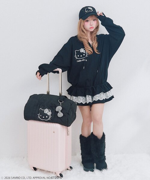 OLIVE des OLIVE(オリーブデオリーブ)の「HELLO KITTY パーカー(パーカー・レディース・ピンク/ブラック・FREE)」の14枚目の写真