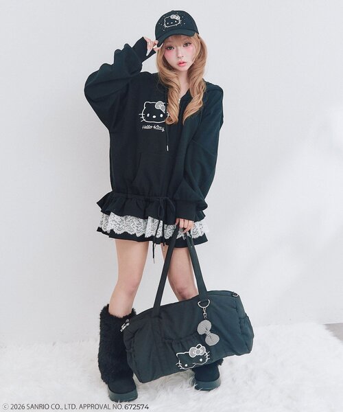 OLIVE des OLIVE(オリーブデオリーブ)の「HELLO KITTY パーカー(パーカー・レディース・ピンク/ブラック・FREE)」の16枚目の写真