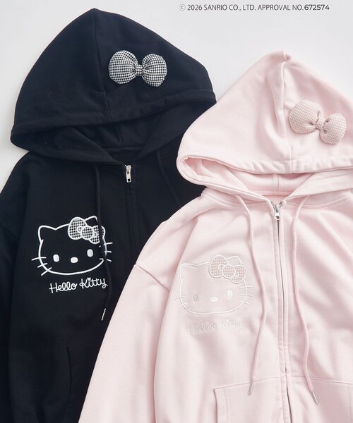 OLIVE des OLIVE(オリーブデオリーブ)の「HELLO KITTY パーカー(パーカー・レディース・ピンク/ブラック・FREE)」の22枚目の写真
