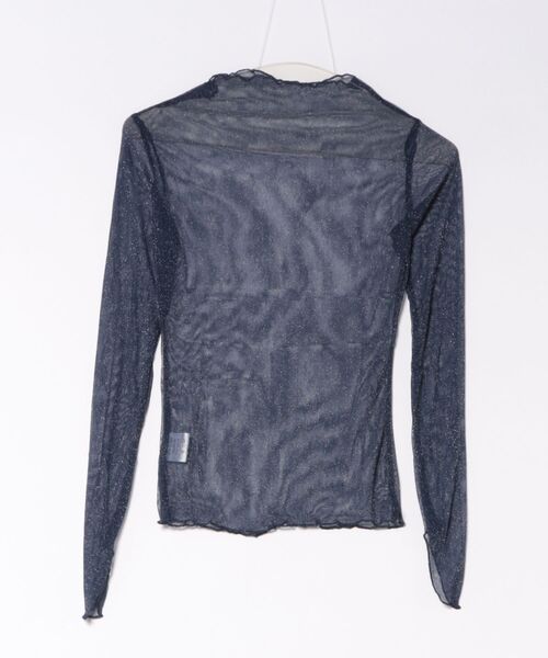 almo(アルモ)の「【Bls】 【ZL】【Bling Leads】ラメシアートップス T/N(BL)(Tシャツ/カットソー・レディース・ブラック/ネイビー/ホワイト・FREE)」の7枚目の写真
