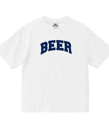 NOBOUND(ノーバウンド) 半袖Tシャツ BEER ビール ロゴ プリント ビッグシルエット トップス カットソー メンズ ユニセックス