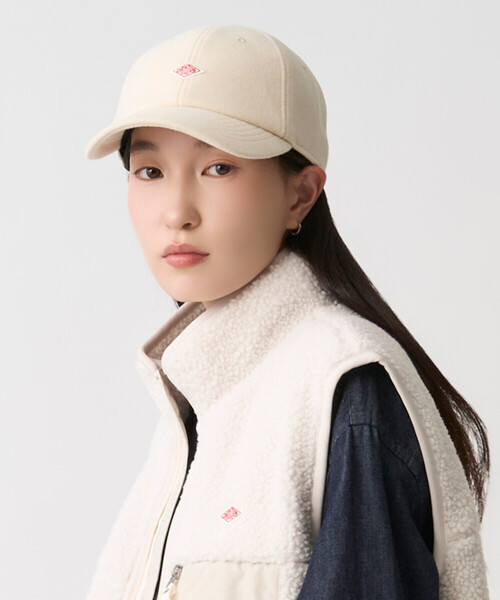 DANTON(ダントン)の「Melton Jersey 6-Panel Cap(キャップ・レディース・ブラウン/アイボリー/グレー・F)」の4枚目の写真