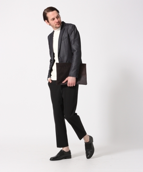 HARE（ハレ）の「デニムテーラードジャケット(HARE)（デニムジャケット・メンズ・ネイビー/ブルー・MEDIUM/LARGE/SMALL）」の4枚目の写真