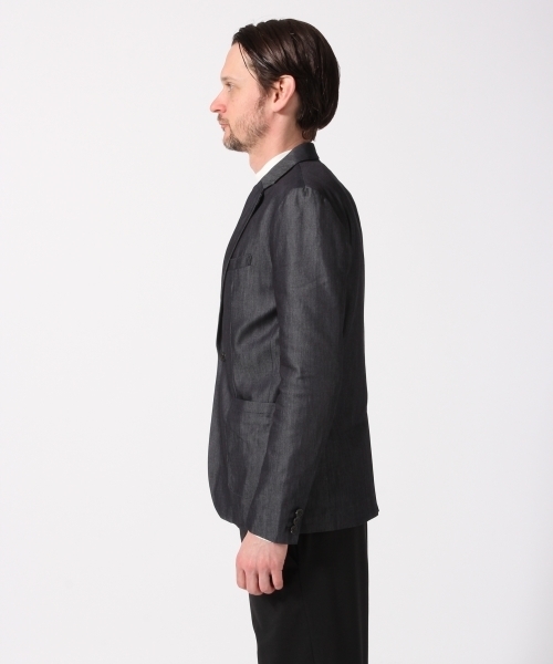 HARE（ハレ）の「デニムテーラードジャケット(HARE)（デニムジャケット・メンズ・ネイビー/ブルー・MEDIUM/LARGE/SMALL）」の5枚目の写真