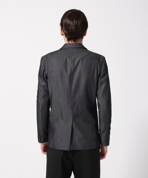 HARE（ハレ）の「デニムテーラードジャケット(HARE)（デニムジャケット・メンズ・ネイビー/ブルー・MEDIUM/LARGE/SMALL）」の6枚目の写真
