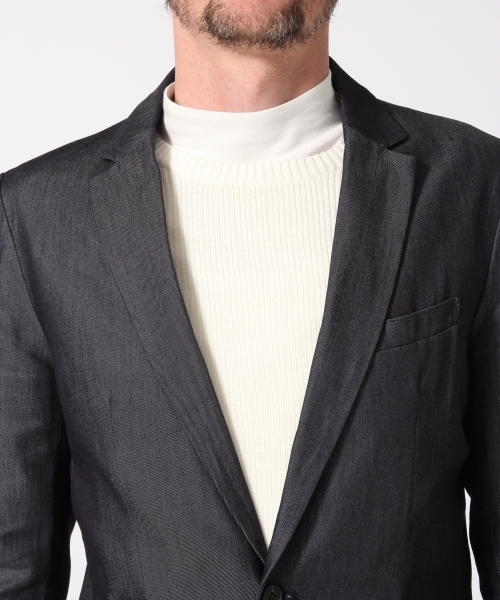 HARE（ハレ）の「デニムテーラードジャケット(HARE)（デニムジャケット・メンズ・ネイビー/ブルー・MEDIUM/LARGE/SMALL）」の7枚目の写真