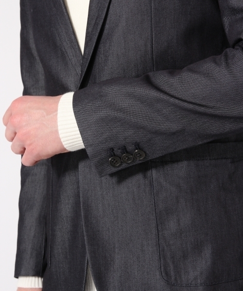 HARE（ハレ）の「デニムテーラードジャケット(HARE)（デニムジャケット・メンズ・ネイビー/ブルー・MEDIUM/LARGE/SMALL）」の9枚目の写真