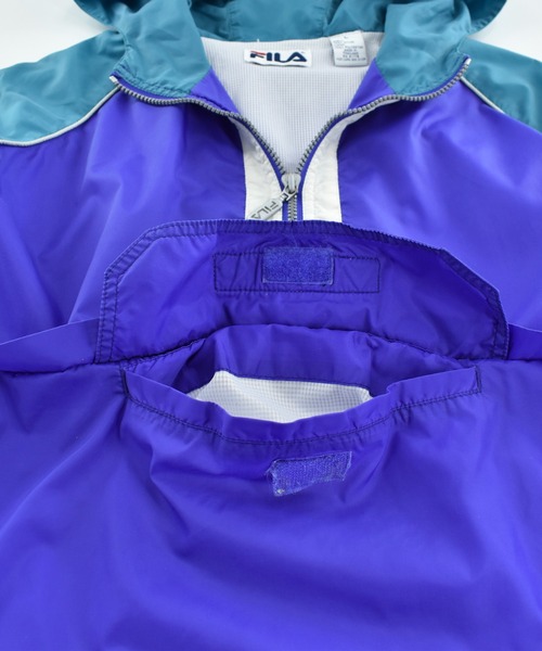FILA（フィラ）の「【USED】90’s FILA ナイロン アノラックパーカー（ナイロンジャケット・メンズ・パープル・LARGE）」の10枚目の写真