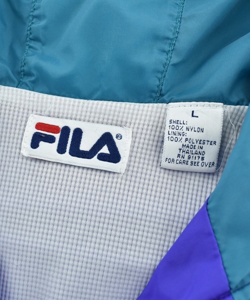 FILA（フィラ）の「【USED】90’s FILA ナイロン アノラックパーカー（ナイロンジャケット・メンズ・パープル・LARGE）」の6枚目の写真