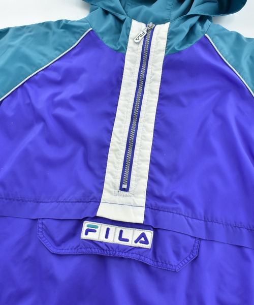 FILA（フィラ）の「【USED】90’s FILA ナイロン アノラックパーカー（ナイロンジャケット・メンズ・パープル・LARGE）」の9枚目の写真