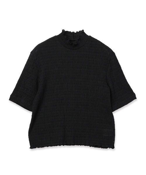 mintdesigns(ミントデザインズ)の「Textured Top(Tシャツ/カットソー・レディース・ホワイト/グレー/ブラック・ONESIZE)」の2枚目の写真