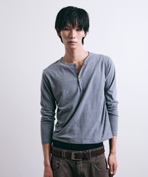 LEARVE（ルアブ）の「ナダル スラブヘンリーネック ロングスリーブ(4col)（Tシャツ/カットソー）」
